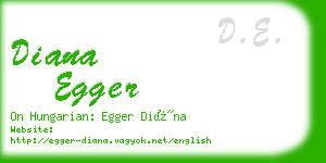 diana egger business card